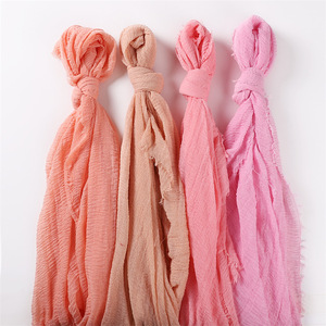 CCY Hijab en voile musulman Niqab Foulard en coton froissé de qualité supérieure Foulards instantanés Foulards Musulman - Product Image 2