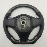 Volant sport en cuir perforé et fibre de carbone, design le plus récent, pour BMW E90 E91 E92 E93 Série 3
