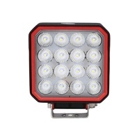 Lampe de travail LED carrée 48W, appareil de haute qualité en plastique, lampe avec contrôle, faisceau large et Spot pour véhicule, IP67