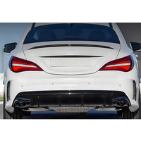 Diffuseur arrière en plastique ABS style CLA45, séparateur de pare-chocs arrière, lèvre de diffuseur arrière pour Mercedes Classe CLA W117 2013-2018