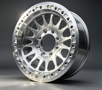 Nouvelles Jantes 4x4 en Alliage d'Aluminium Forgé Beadlock Usinées de Haute Qualité 6x139.7 17x8.5 -10 -28PCD 4*100 5*114 6*114.3 pour Charger