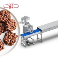 Machine automatique de dépose de grappes de chocolat aux cacahuètes |   Largeur 400/600 mm |   Contrôlé par PLC |   pour la production de chocolat aux noix et aux biscuits