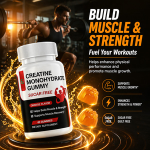 Creatina Monohidrato en Gomitas, Sin Azúcar, Sabor Naranja, 60 Unidades, Suplemento Dietético para el Crecimiento y la Recuperación Muscular, Disponible en Stock - Product Image 4
