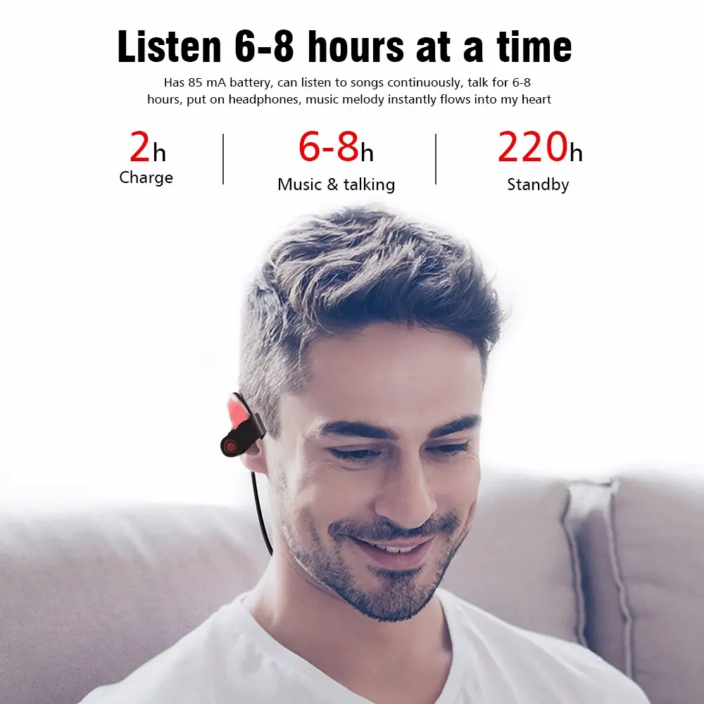 Sıcak satış elektronik ürünler kulaklık Handfree kablosuz Bluetooth kulaklık spor kulaklık müzik mikrofonlu kulaklıklar