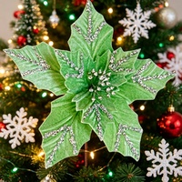 Großhandel Künstliche Weihnachtsblumen Weihnachtsstern-Stiele zum Fabrikpreis