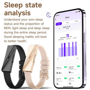 <span class=keywords><strong>Bracelet</strong></span> intelligent sans écran en alliage de zinc avec connexion Bluetooth étanche de Shenzhen pour hommes et femmes - Product Image 2