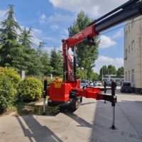 Grue araignée télécommandée Jiusheng pour travaux en hauteur dans les entrepôts, les ascenseurs, les usines, les chantiers de construction et les centres commerciaux