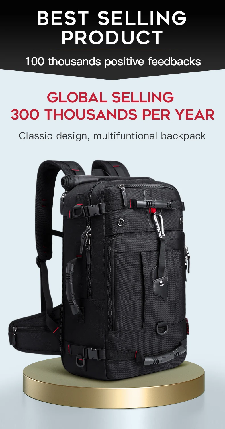 Large capacity travel computer backpack