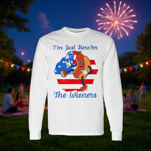 Maglietta a Maniche Lunghe Premium con Bandiera USA per il 4 Luglio, per Uso Promozionale - Product Image 3