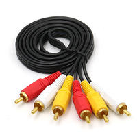 241122 RCA XLR câble Audio 3 à 3 connexion maison haut-parleur Microphone moniteur projecteur iPod PVC veste disponible 1.5m 1.8m