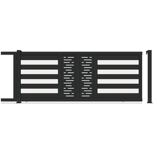 Ace Puerta de aluminio Vallas de jardín de aluminio y bisagras de puertas Diseños de entrada Precios Diseño de puerta corredera simple - Product Image 3