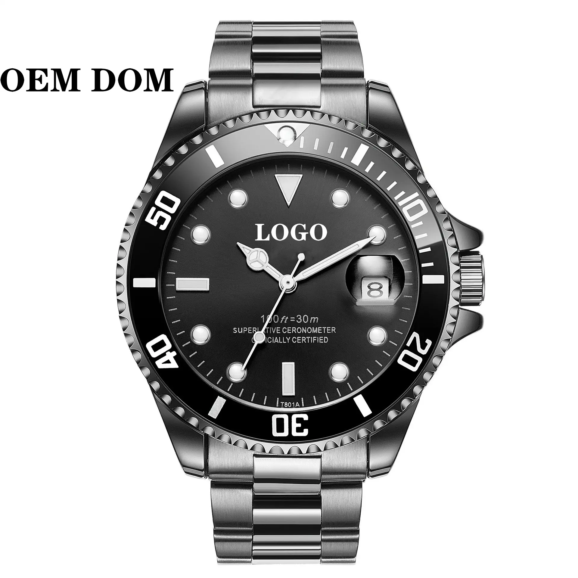 Orologio da uomo impermeabile meccanico luminoso da uomo ODM Business watch