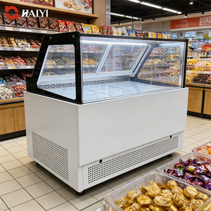 Vitrine réfrigérée pour supermarché, avec porte en verre transparent, pour la présentation de glaces, de gâteaux et de pâtisseries - Product Image 1