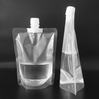 Pochettes liquides avec bec verseur, emballages plastiques souples à fond plat, fabricants et fournisseurs de sachets à bec verseur