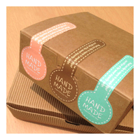 Étiquettes autocollantes étanches personnalisées pour boîtes de mini-gâteaux de boulangerie - Autocollants adhésifs de qualité alimentaire