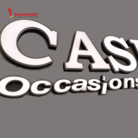 Lettres décoratives 3D sur mesure, enseignes lumineuses flexibles en acrylique, enseignes murales en PVC, conformes RoHS, avec support de conception couleur
