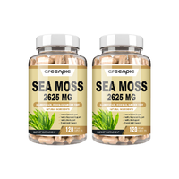 Greenpie plus Bladderwrack et racine de bardane en capsules Gut Health Sea Moss Suppléments végétaliens