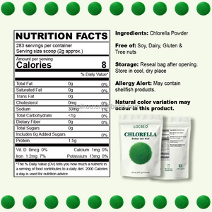 Polvere di Clorella Biologica con Parete Cellulare Rotta, Superfood Verde Naturale Puro, Alto Contenuto Proteico, Clorofilla, Integratore Vegano, Etichetta Privata - Product Image 4