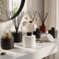 Bouteilles diffuseurs haut de gamme en verre, flacons vides pour diffuseurs à bâtonnets avec boîte cadeau