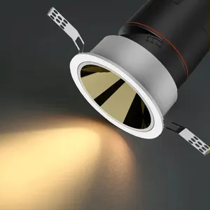 Yüksek kaliteli parlama önleyici 12W su geçirmez IP65 gömme yeni tasarım ışık ayarlamak led cob spot ışığı downlight