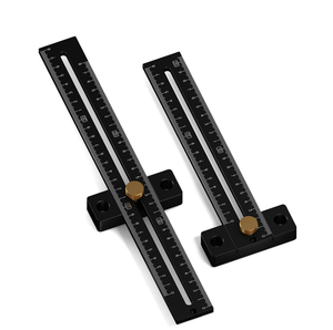 Aluminum Alloy Woodworking T-type Scriber Ruler <strong>Measuring</strong> Ruler Tool Woodworking Tools - Product Image 2