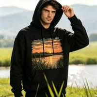 Coton French Terry personnalisé imprimé pour sweat-shirt graphique pour homme, fabriqué avec impression par transfert thermique sur film.