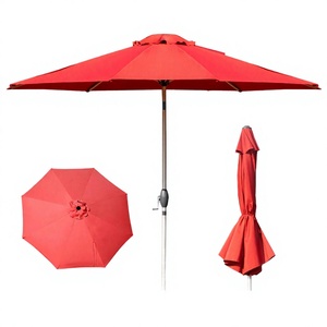 Custom Printed Outdoor Furniture Polyester Patio <b>Umbrella</b> Modern Sun <b>Shade</b> Auto Tilt Water- Resistant Poolside Porch Balcony - Product Image 4