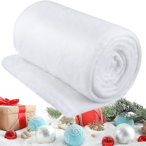 Couverture de <span class=keywords><strong>neige</strong></span> artificielle pour la décoration de Noël, tapis de <span class=keywords><strong>neige</strong></span> blanc doux pour l'affichage de la maison et du magasin - Product Image 1
