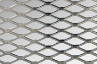 Revêtement mural intérieur et extérieur, panneaux en treillis métallique expansé, design de façade en diamant, style perforé en sergé, 1250x2500mm, 0,5-15mm