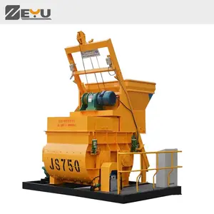 Shaft Concrete Mixer Factory Price Automatic Double-shaft Js Series 750 Litre Twin Shaft Concrete Mixer In The Whole World For Plant