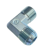 Vente directe usine – Nouveau raccord coudé 1BJ9 90° BSP mâle double usage pour joint conique 60° et raccord JIC mâle 74° en acier au carbone hydraulique
