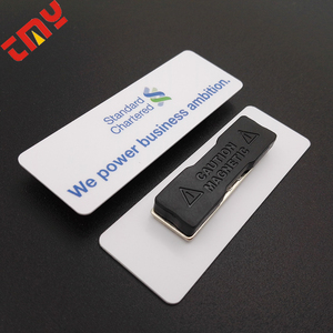 Tùy Chỉnh Khắc Nhân Viên Thăng Hoa Tái Sử Dụng Logo Trống Tên Tấm ABS PVC Nhựa Acrylic Từ Tên Tag Huy Hiệu - Product Image 3