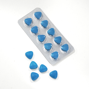 Compléments alimentaires naturels à base de plantes : Comprimés triangulaires bleus pour la vitalité et la résistance masculine - Product Image 3