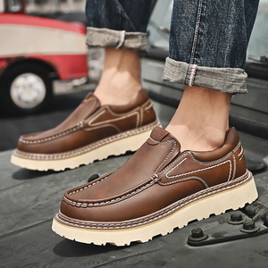 Scarpe Mocassino in Vera Pelle di Vacchetta Stile <span class=keywords><strong>Coccodrillo</strong></span> Fatte a Mano per Uomo Nuovi Arrivi Taglie Grandi per Adulti e Adolescenti - Product Image 5
