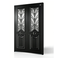 Puerta de Aluminio Fundido Antirrobo de Estilo Americano Lista para Enviar, para Puerta Principal, Entrada Principal, de Lujo, Anticorrosión