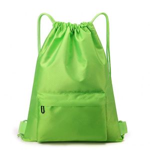 Sac à dos léger unisexe à cordon de serrage, grande capacité, imperméable, pour le sport, la remise en forme, les voyages, la randonnée, la natation, en polyester - Product Image 3
