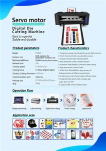 Máy Cắt Động Cơ Servo Cắt Đường Viền Tự Động Tốc Độ Cao A3 + Giấy Với Quét Camera CCD - Product Image 6