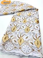 2023 Inmyshop Unique mode blanc et or séquence cordon dentelle séquence cordon dentelle fête mariage dentelle avec broderie régulière