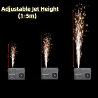 SP 2 Pièces avec Flight Case DMX Télécommande Machine à Étincelles Froides Pyrotechnie Machine Sparkler pour Mariage Fête