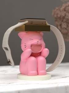 Base de Carga Decorativa para Apple Watch IWatch 8, Hecha a Mano con Resina y Pintada a Mano, con Forma de Animal y Estilo Romántico - Product Image 2