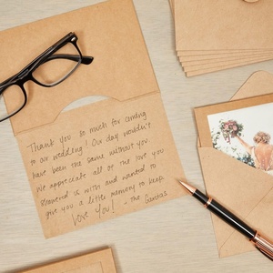 Cadres photo en kraft avec enveloppes, fenêtre florale vierge pour <span class=keywords><strong>photos</strong></span> 4x6 - Product Image 3