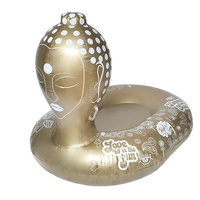 Flotteurs de piscine gonflables de luxe sur mesure en forme de Bouddha, tapis d'eau, radeau, matelas, île