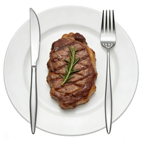 Ensemble de 5 couverts en acier inoxydable doré avec manche pointu, couteau à steak, fourchette, cuillère, ensemble de couverts occidentaux pour hôtel, ensemble de dessert