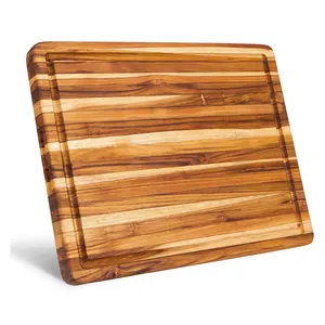 गर्म बिक्री वाली लकड़ी काटने वाली बोर्ड, रसोई काटने का सामान, बबूल की लकड़ी के चॉपिंग ब्लॉक, टिकाऊ चॉपिंग बोर्ड