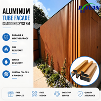 Lames de façade verticales en aluminium extrudé, modernes, fabriquées en usine (OEM), écologiques, imperméables, ignifuges, anticorrosion, pour extérieur