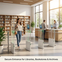 Système de sécurité antivol UHF pour bibliothèque, lecteur RFID UHF, portique de sécurité pour supermarché et bibliothèque