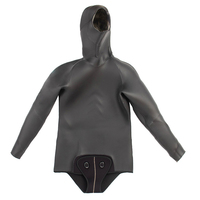 Combinaison de plongée en néoprène CR 3,5 mm à peau lisse avec capuche, 2 pièces, camouflage, pour la pêche sous-marine et la chasse, coutures GBS avec protection thoracique
