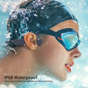 ES-938 Foldable Bone Conduction Headphones IPX8 Waterproof Bluetooth 6.0 Sports Earphones For Swimming - Product Image 1