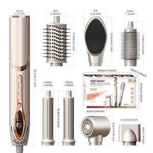 <span class=keywords><strong>Asciugacapelli</strong></span> Pieghevole ad Alta Velocità 1400W con Concentratore, 7-in-1 <span class=keywords><strong>per</strong></span> Capelli Lisci e Ricci, Portatile <span class=keywords><strong>per</strong></span> Uso in Hotel - Product Image 6