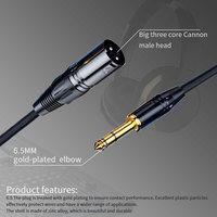Câble TRS 6,35 mm équilibré vers XLR mâle, câble audio jack stéréo 1/4 pouce pour instrument de musique, mixeur, microphone, enregistrement en studio